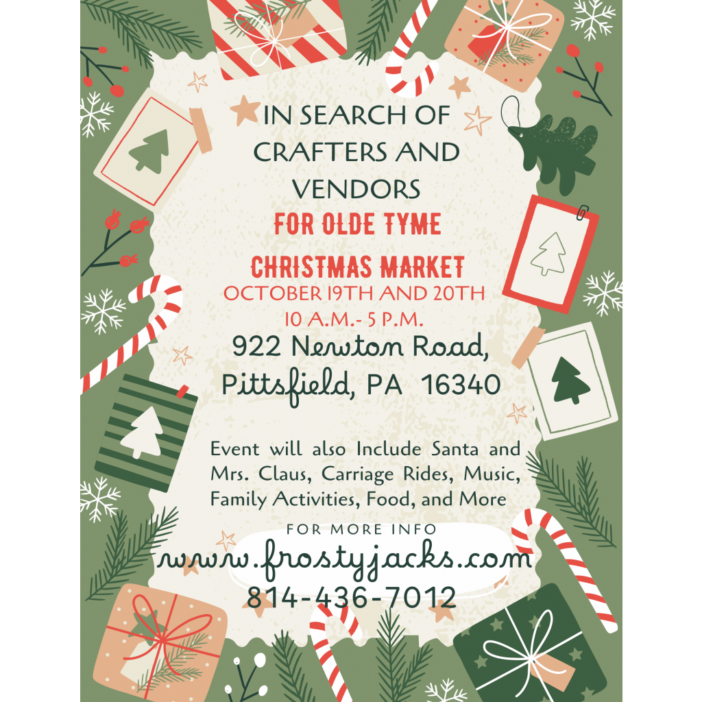 How many Spots for Vendor space FrostyJacks